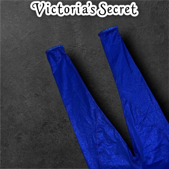 Preowned Victoria’s Secret VSX Royal Blue Sparkle Flow Sweat On Point Legging S - Picture 5 of 8